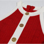 Clara Contrast Knit Skater Mini Dress