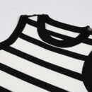 Elysia Striped Flared Hem Knit Mini Dress