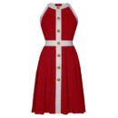 Clara Contrast Knit Skater Mini Dress