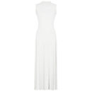 Molly Sleeveless Pearl Round Neck Knit Midi Dress