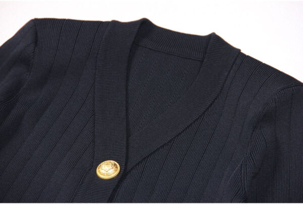 Amara Black Knit Cardigan - Image 3