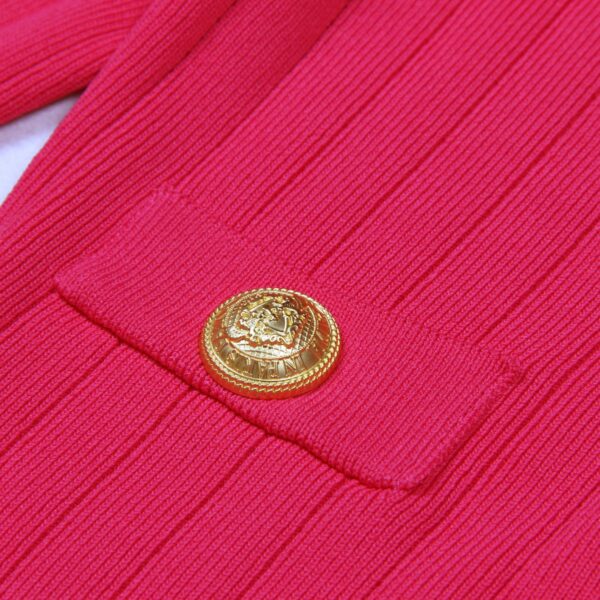Amara Hot Pink Knit Cardigan - Image 3