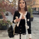 Beatrix Black Cardigan & Skirt Two Piece Set
