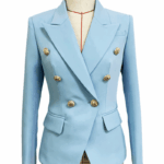 Betty Light Blue Double Breasted Blazer