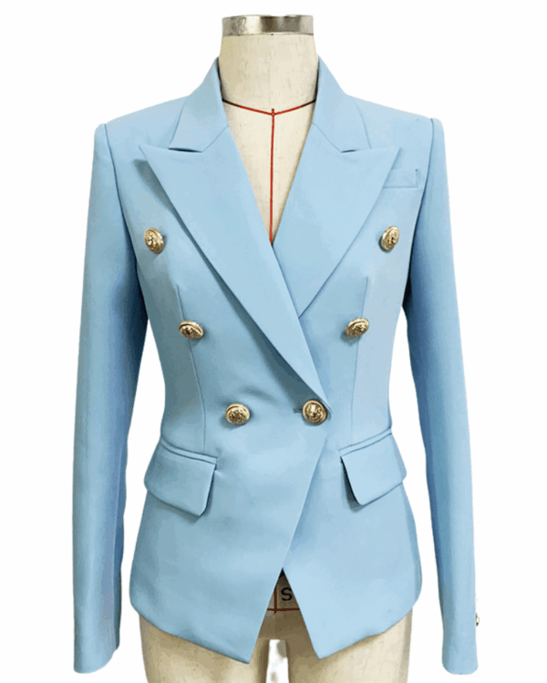 Betty Light Blue Double Breasted Blazer