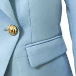 Betty Light Blue Double Breasted Blazer