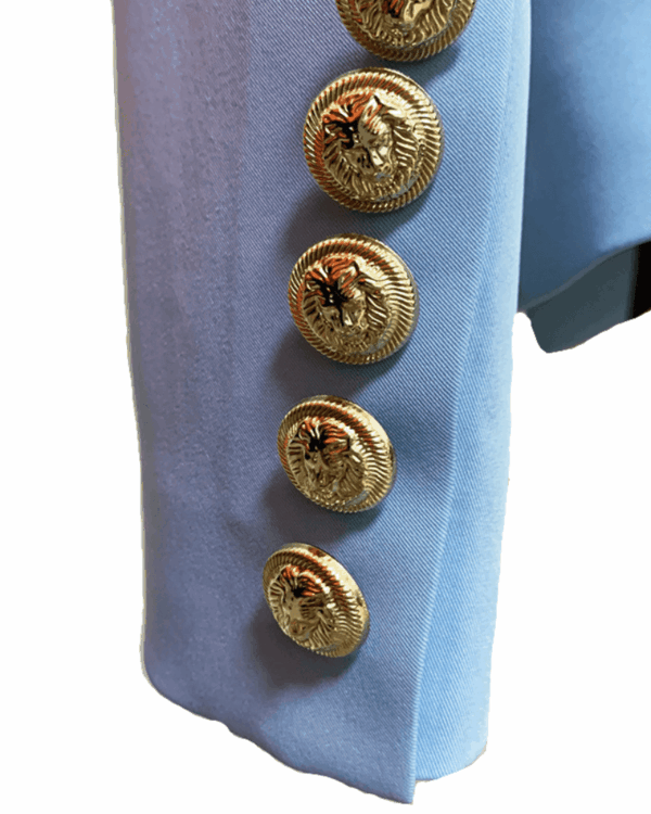 Betty Light Blue Double Breasted Blazer - Image 4