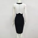 Cameron Black Bandage Dress & Cardigan Two Piece Set