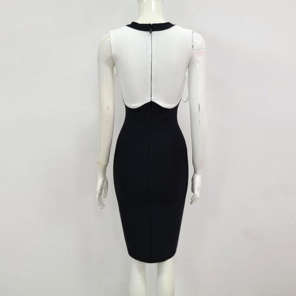 Cameron Black Bandage Dress & Cardigan Two Piece Set - Image 4
