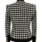 Celeste Tweed Houndstooth Blazer