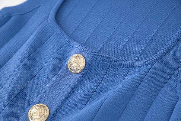 Courtney Blue Tank and Skirt Knit Two Piece Set - Image 6