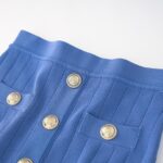 Courtney Blue Tank and Skirt Knit Two Piece Set