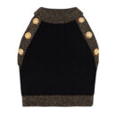 Danae Black Mock Neck Top and Skirt Two Pice Set