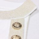 Danae White Mock Neck Top and Skirt Two Pice Set