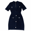 Devon Black Knit Bodycon Dress