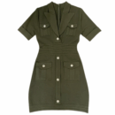 Devon Green Knit Bodycon Dress