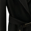 Dolores Black Long Wool Coat