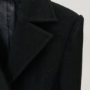 Dolores Black Long Wool Coat