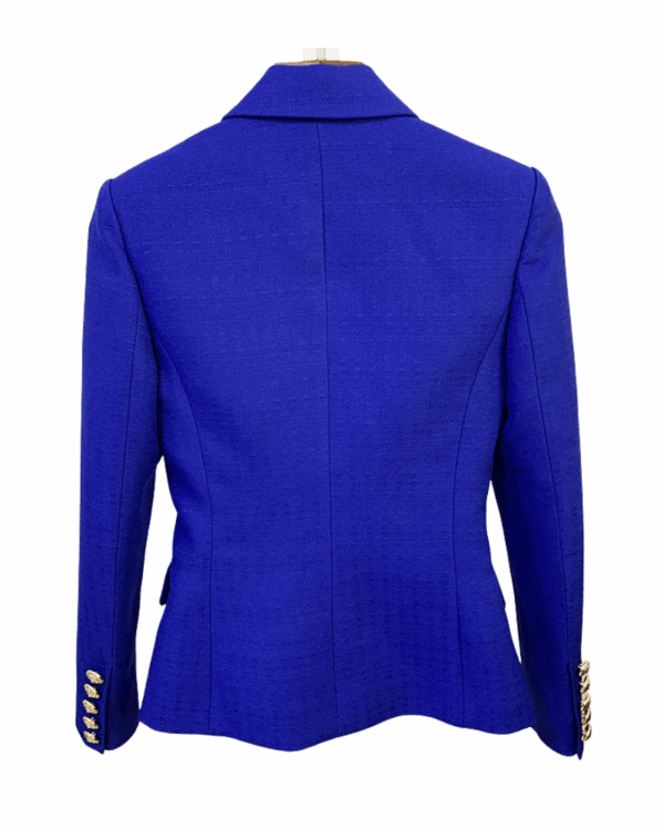 Eliza Royal Blue Double Breasted Blazer - Image 4