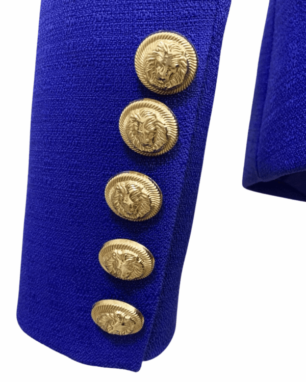 Eliza Royal Blue Double Breasted Blazer - Image 5
