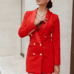 Esther Red Blazer Mini Dress