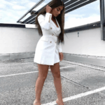 Esther White Blazer Mini Dress