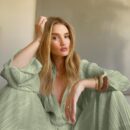 Jessie Green Blouse and Wide Leg Pant Two Piece Set
