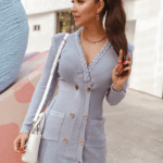 Layla Purple Knitted Sweater Dress