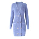Layla Purple Knitted Sweater Dress