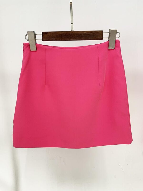 Madeline Pink Crystal Butterfly Black Blazer and Mini Skirt Two Piece Set - Image 10