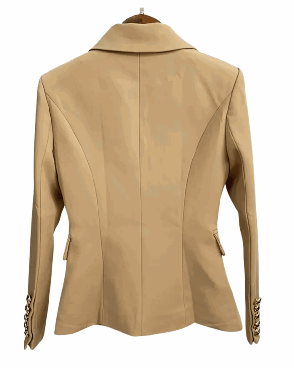 Mercedes Beige Double Breasted Blazer - Image 4