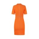 Morgan Orange Knit Bodycon Dress