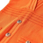 Morgan Orange Knit Bodycon Dress