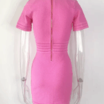 Morgan Pink Knit Bodycon Dress
