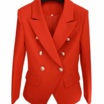 Natalia Red Double Breasted Blazer
