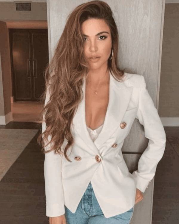 Tanya White Double Breasted Blazer - Image 2