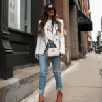 Tanya White Double Breasted Blazer