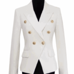 Tanya White Double Breasted Blazer