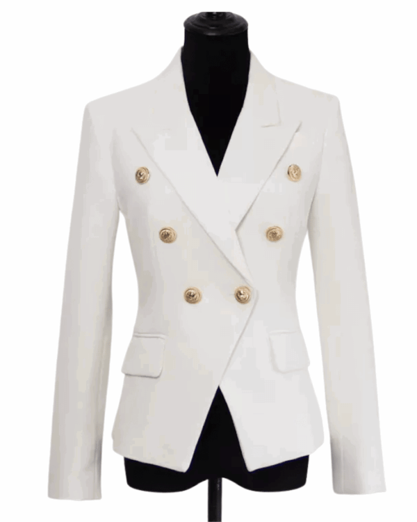 Tanya White Double Breasted Blazer - Image 5