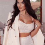 Veronica Off White Double Breasted Blazer