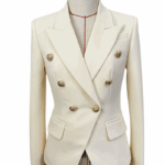 Veronica Off White Double Breasted Blazer