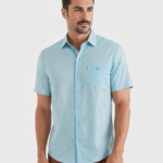 Y-Neck Dress Shirt