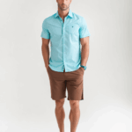 Y-Neck Dress Shirt