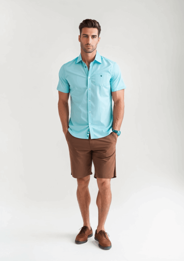Y-Neck Dress Shirt - Image 2